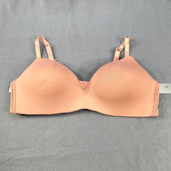 Auden Women's Size 38C Nursing Bra Lightly Lined Wireless 2 Way Straps Mauve New - Picture 8 of 14